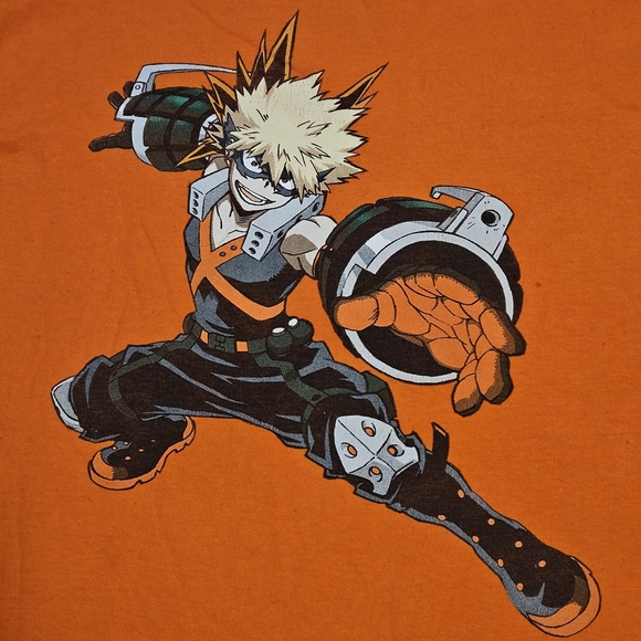 BOGO Free🦋 My Hero Academia 100% Cotton Anime Bakugo T-shirt - Picture 4 of 11